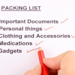 create a packing list and avoid stress